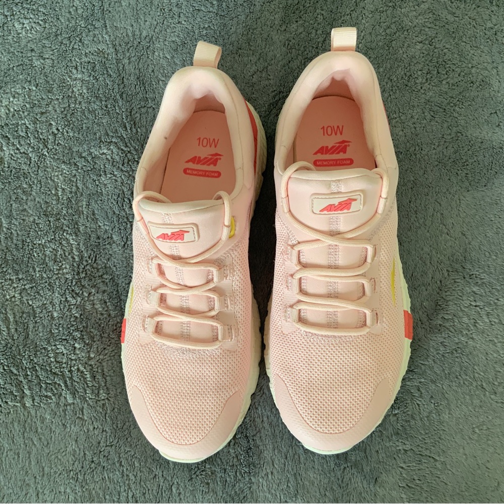NEW Avia Women's Geo Comfort Pink White Sneaker Size 10W NWOB - Picture 7 of 15